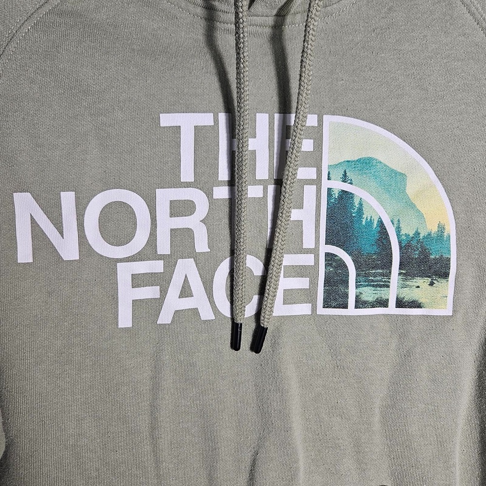 The North Face Womens Hoodie XS Sage Green Half Dome Pullover Sweatshirt